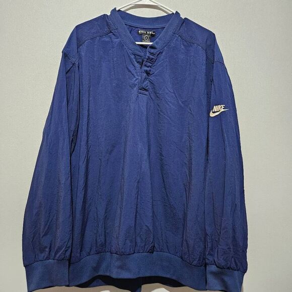 Vintage Nike Golf 90s Blue Pullover Windbreaker L - Picture 1 of 7